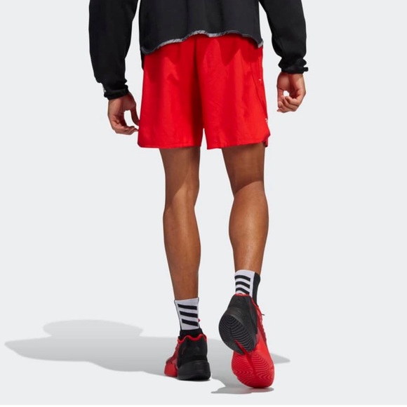 NWT Men's adidas Donovan Mitchell D.O.N. Issue #4 Vivid Red Shorts Size XL - Picture 7 of 9